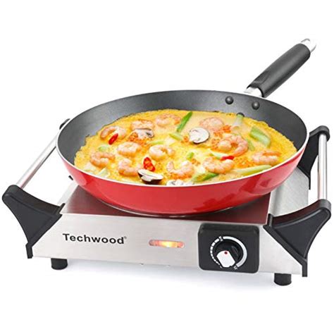 Techwood Hot Plate Single Burner Electric Ceramic Infrared Portable Burner