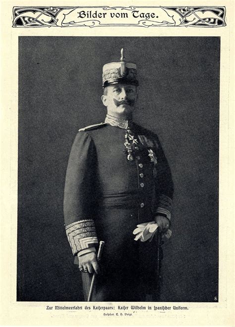 Kaiser Wilhelm In Spanischer Uniform Mittelmeerfahrt Tanger Genua Frhr