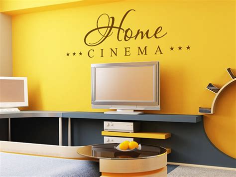 Home Cinema Wandtattoo Fürs Kinozimmer Mit Heimkino