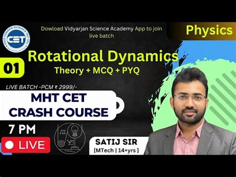 Rotational Dynamics Mht Cet Theory Mcq Pyq Crash