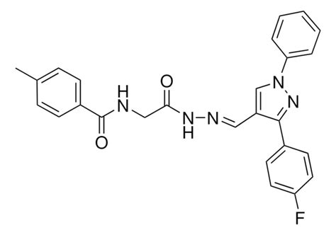 N 2 2E 2 3 4 FLUOROPHENYL 1 PHENYL 1H PYRAZOL 4 YL METHYLENE