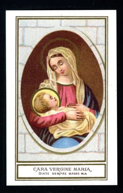 SANTINO HOLY CARD IMAGE PIEUSE Heiligenbild MADONNA VERGINE MARIA