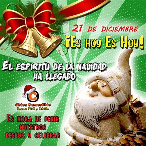 FELIZ DÍA DEL ESPÍRITU DE LA NAVIDAD Oblea Comestible Personalizada