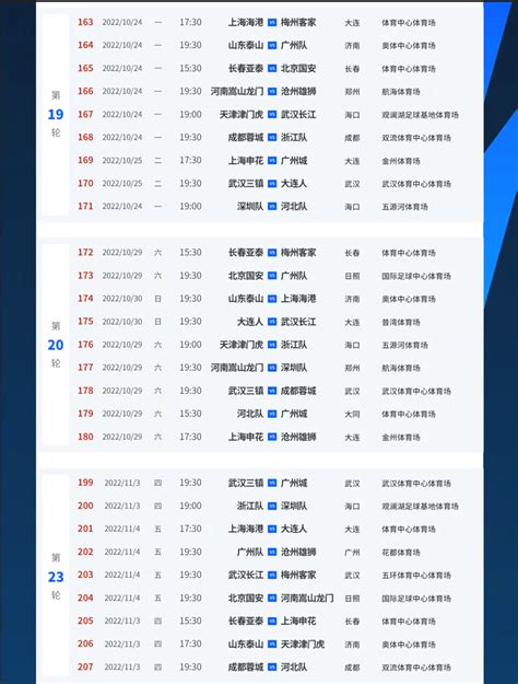 中超10月24日重启，国安迎来“1客场 4连主” 进行 赛程 比赛