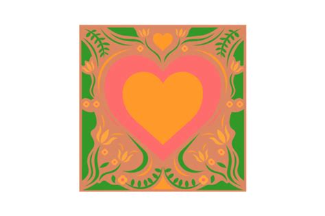 Folk Art Heart Svg Cut File By Creative Fabrica Crafts · Creative Fabrica