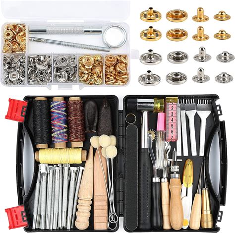 127 Stücke Leder Werkzeug Leder Handwerk Werkzeug Leder DIY Set mit