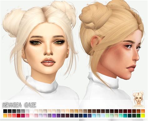 Miss Paraply Newsea`s Gaze Hair Retextured Sims 4 Hairs