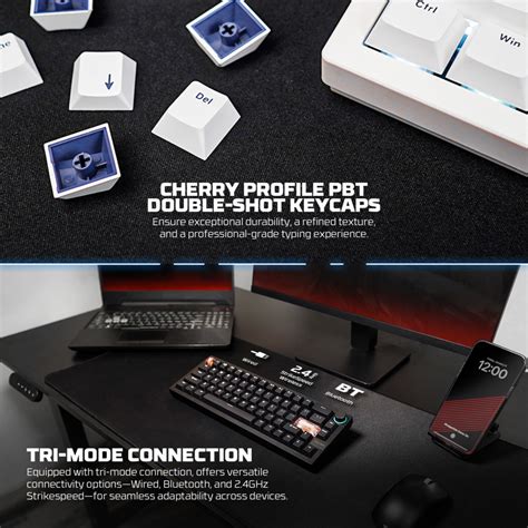 Fantech Maxfit Wireless Mechanical Hot Swap Linear Keyboard With Knob Black Ca