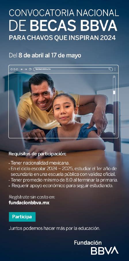 Convocatoria Nacional De Becas Bbva Para “chavos Que Inspiran 2024