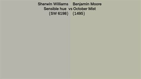 Sherwin Williams Sensible Hue Sw 6198 Vs Benjamin Moore October Mist