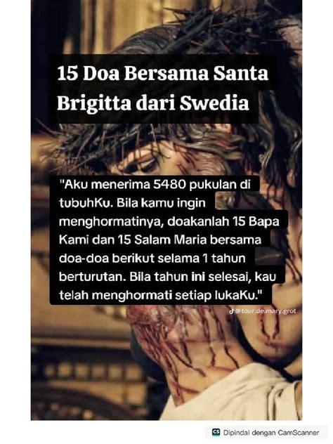 15 Doa Bersama St Brigitta Dari Swedia Dan Janji Tuhan Yesus Kristus Pdf