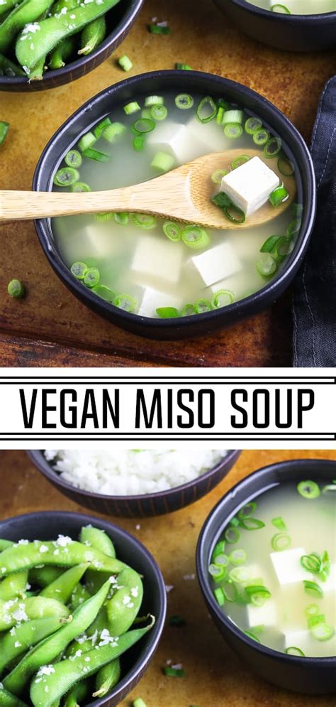 Easy Vegan Miso Soup 15 Minutes To Make Vegan Huggs