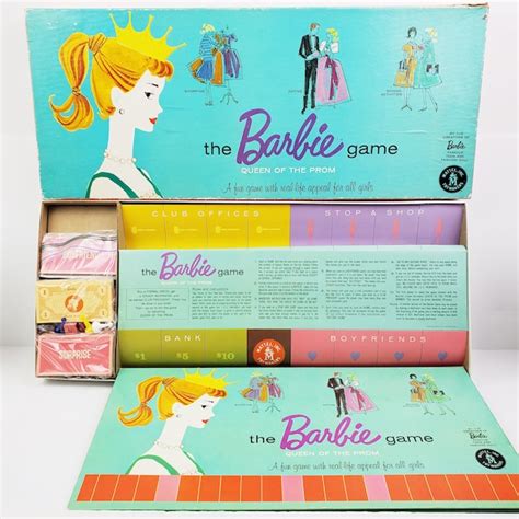 Vintage Barbie Board Game Etsy