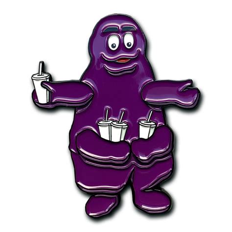 Evil Grimace Enamel Pin McDonalds Shake McDonaldland Four Arms | Etsy