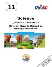 Module 15 EARTH AND LIFE SCIENCE Pdf Science Quarter 1 Module 15