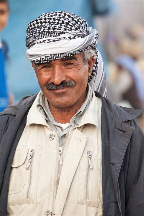 Kurdish Man With Traditional Clothes Smiling To The Camera Editorial