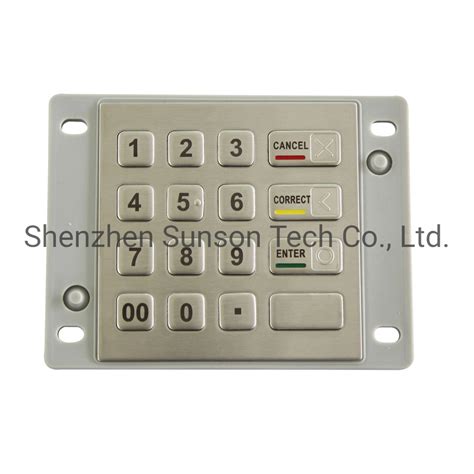 Pci 5 Approved Encrypted Pin Pad For Payment Kiosk Encrypting Pin Pad And Atm Pin Pad Price