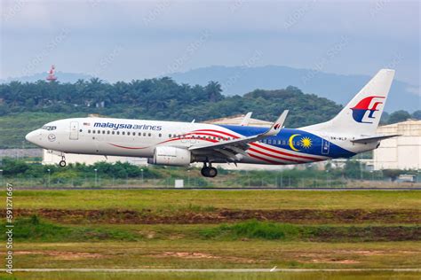 Malaysia Airlines Boeing 737 800 Airplane At Kuala Lumpur Airport In