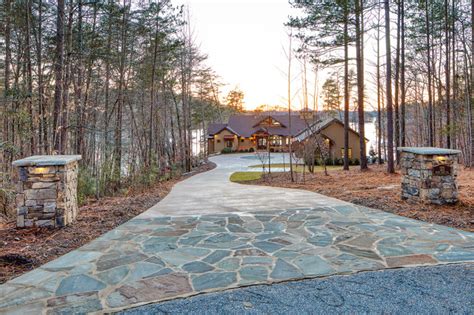 Casa Lago Custom Home Rustic Exterior By Alair Homes Clemson