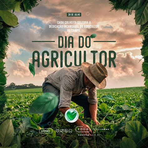 Dia Do Agricultor 28 De Julho Social Media Psd Editável [download