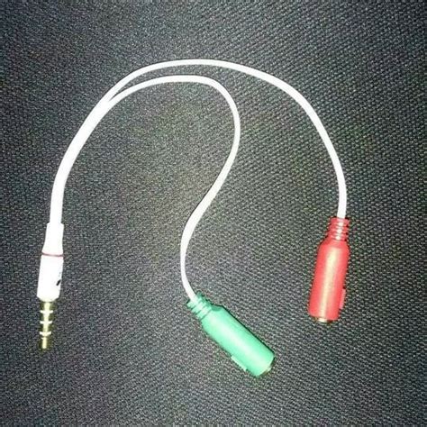 Jual Kabel Aux Mm Jack Audio Mic Dan Headphone Splitter Microphone