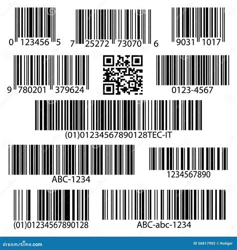 Barcodes Vector Set Stock Vector Illustration Of Paper