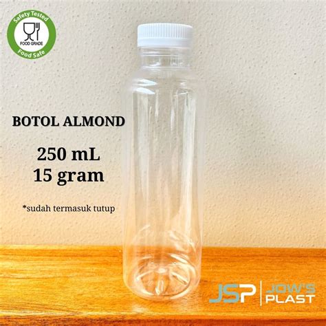 Jual Botol Almond Bulat Ml Promo Free Paket Packing Aman Min