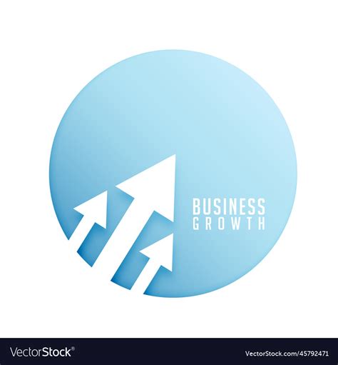 Corporate Business Growth Arrow Showing Upward Vector Image