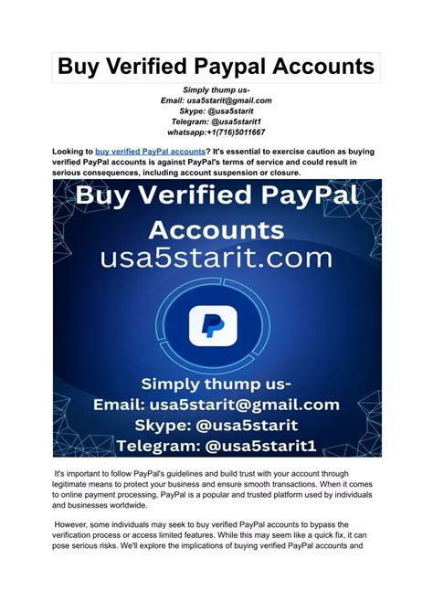 PPT Buy Verified PayPal Accounts PowerPoint Presentation Free