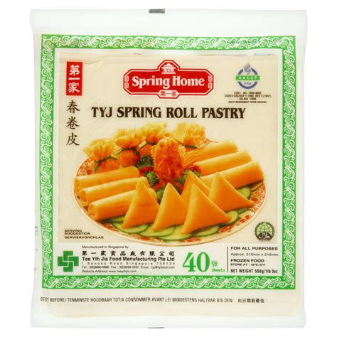 Spring Home Tyj Spring Roll Pastry Sheets G Pastry Iceland Foods