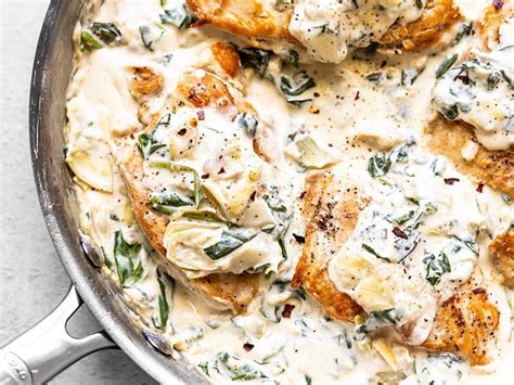 Creamy Spinach Artichoke Chicken Budget Bytes