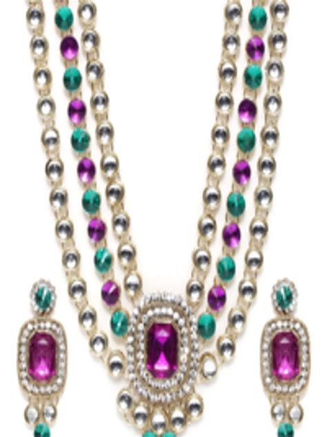 Buy Zaveri Pearls Multicoloured Jewellery Set - Jewellery Set for Women ...