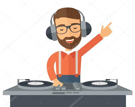 Disco Jockey Mezcla De M Sica Vector De Stock Por Visualgeneration