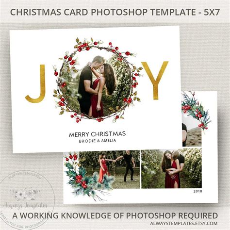 Free Christmas Card Templates For Photoshop – Sample.gelorailmu.com