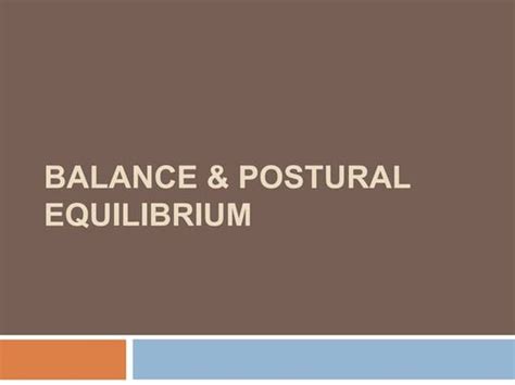 Stork Balance Stand Test Ppt