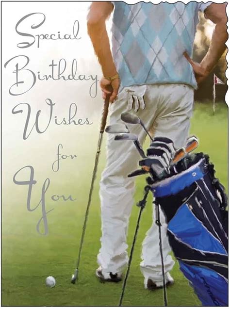 Golf Happy Birthday Card JJ1665 Amazon Co Uk Office Products