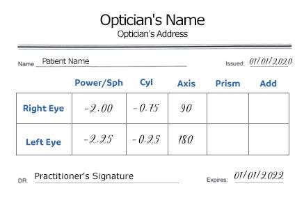 read  glasses prescription corsini laser eye center