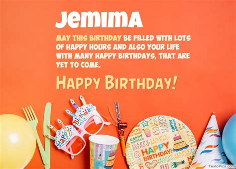 Happy Birthday Jemima Pictures Congratulations