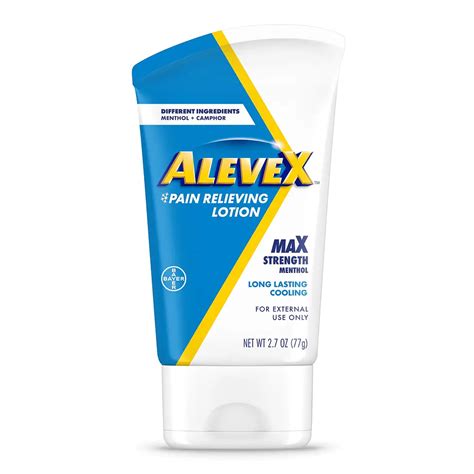Alevex Pain Relieving Lotion Ingredients Explained