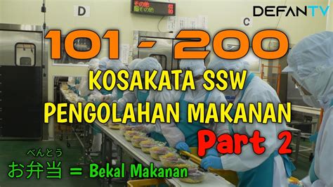 Kosakata Ssw Pengolahan Makan Part Youtube