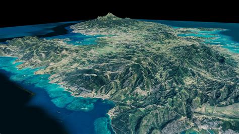 Martinique island full 3d model terrain 3D model | CGTrader