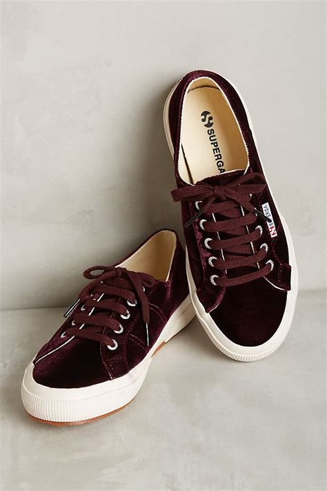 Superga Velvet Sneakers Anthropologie