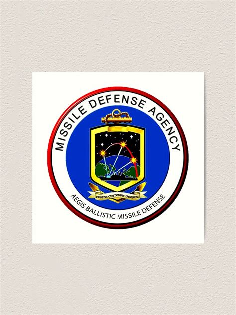 "Missile Defense Agency Aegis Logo" Art Print by Spacestuffplus | Redbubble