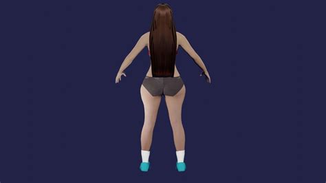 D Model Bikini Woman Game Ready Vr Ar Low Poly Cgtrader