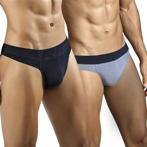 Arius Pack Tangas Hombre Sexy Negro Y Gris Tanga Caballero