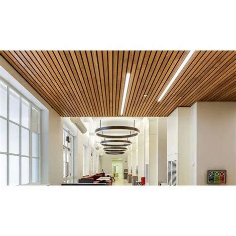 Hunter Douglas Wood Finish False Ceiling At Rs Square Feet In