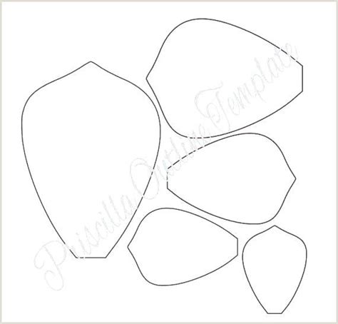 Printable Flower Petal Templates For Making Paper Flowers Atelier