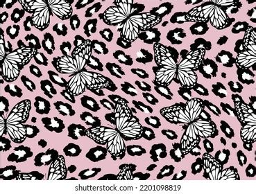 Pink Butterfly Hand Drawn Design Stock Vector Royalty Free