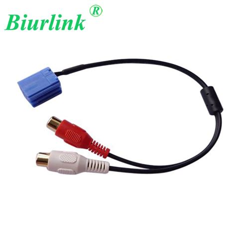 Biurlink 2rca Audio In Aux Cable Adapter For Volkswagen Audi Becker For