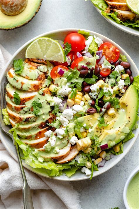 Healthy Southwest Chicken Taco Salad All The Healthy Things